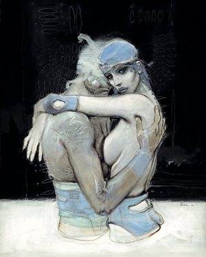 Enki BILAL "BLEU SANG : A PART" Art Print Poster